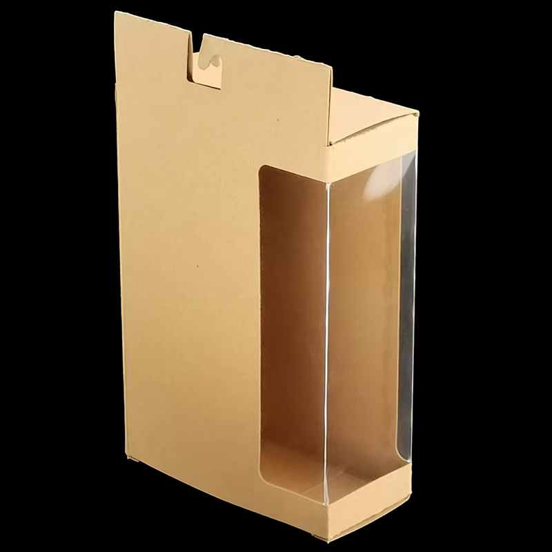 Custom Men Underwear Box Kraft Paper Packaging with Clear Window