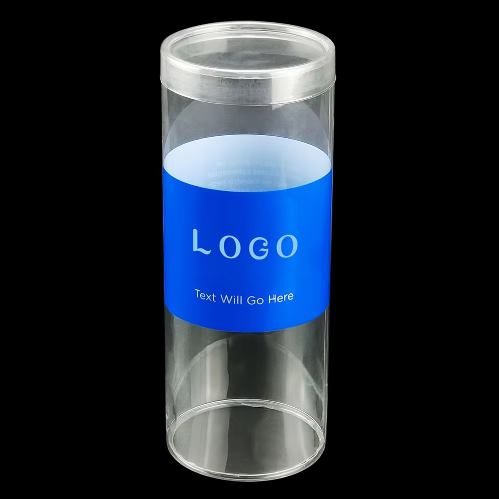 Large Plastic Cylinder Container with Lid