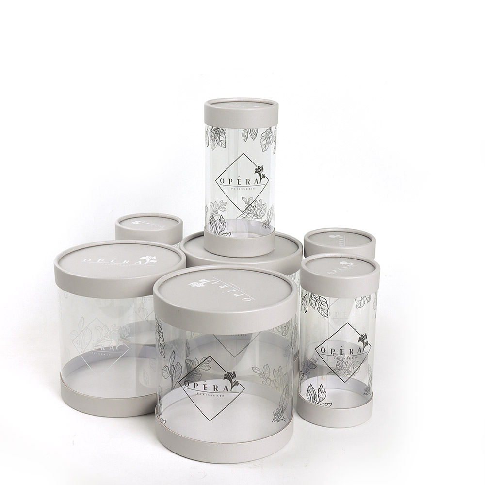 Large Plastic Cylinder Container with Lid