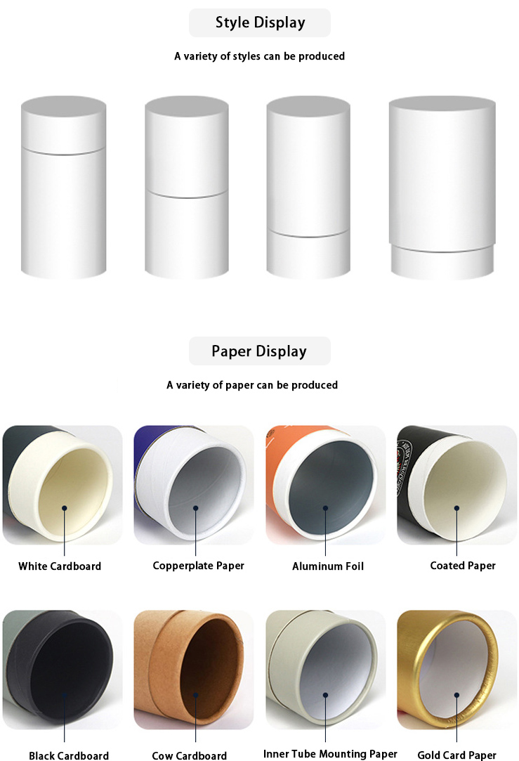 cylinder shaped packaging