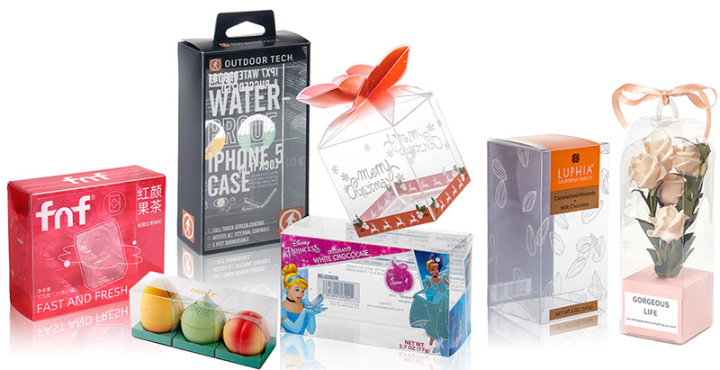 transparent plastic gift box plastic packing boxes