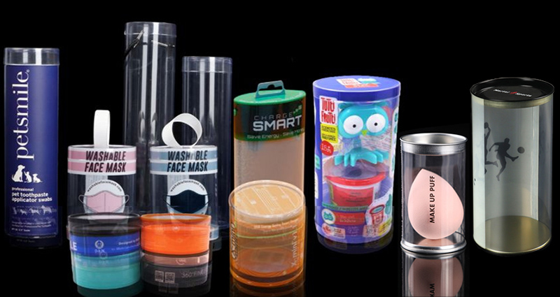 plastic cylinder tube packaging cylinder box packaging
