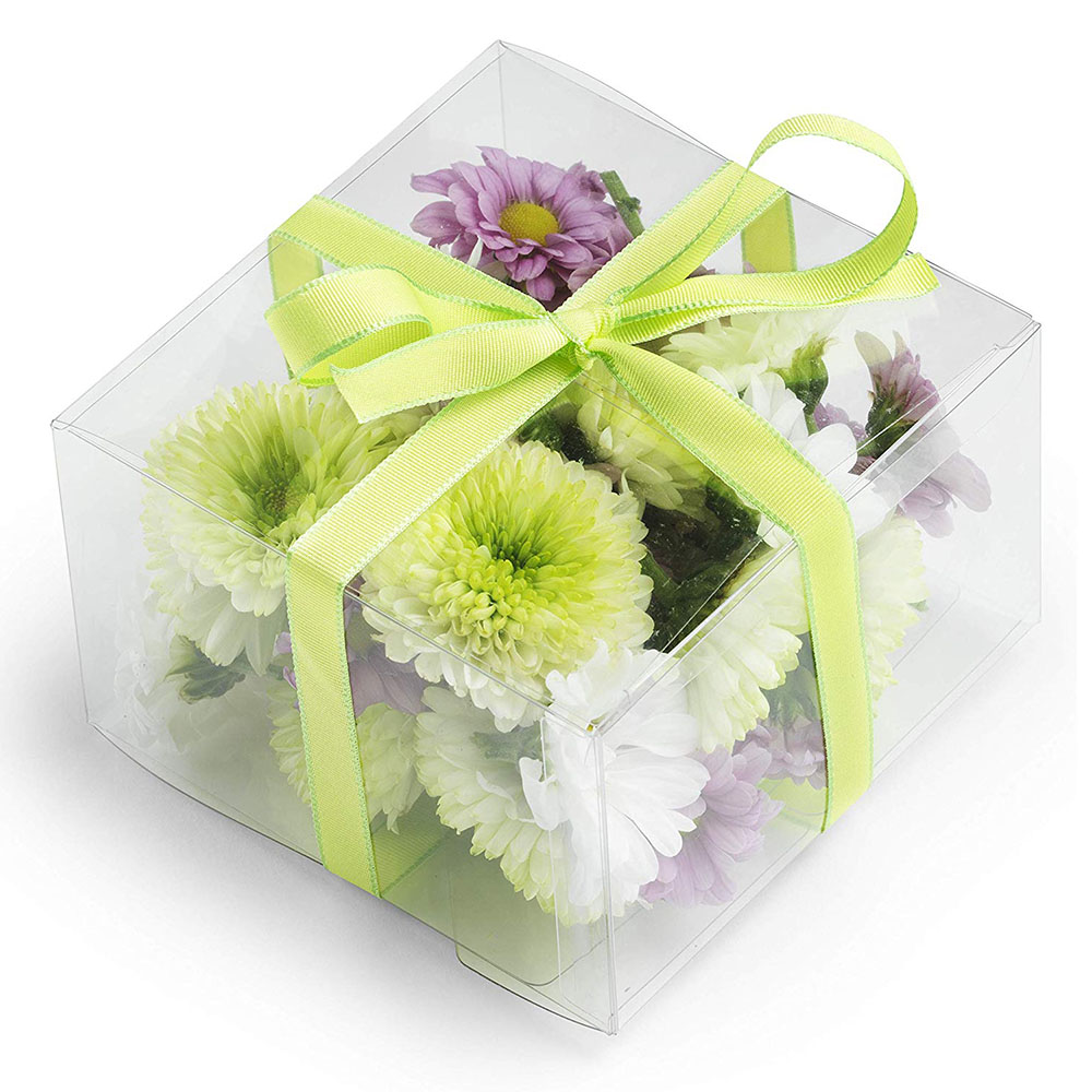 clear folding gift box