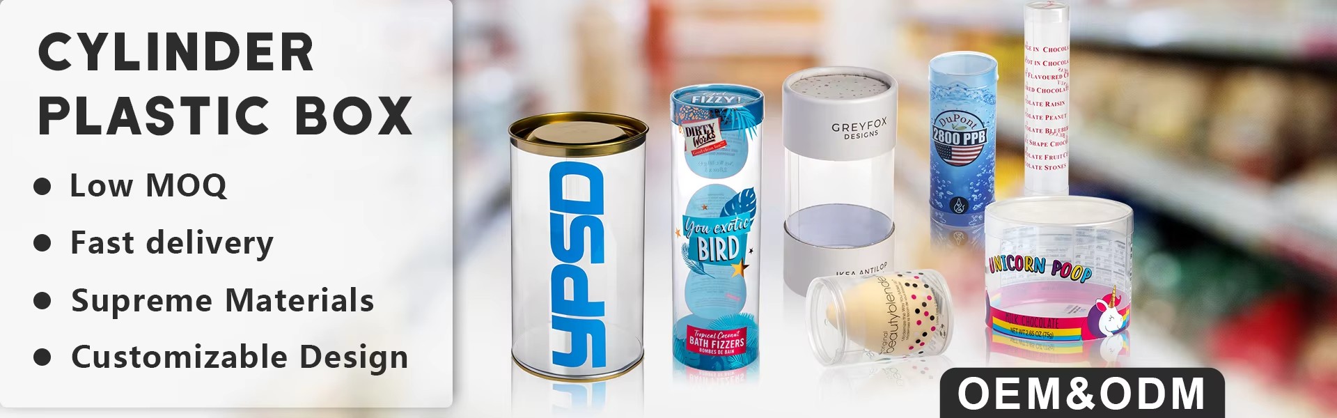 cylinder tube packaging