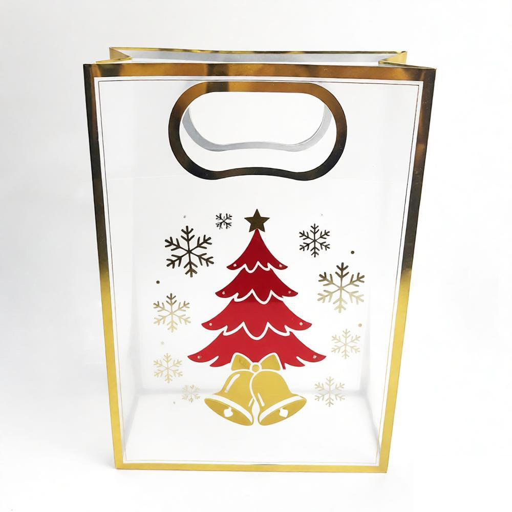 plastic gift bags clear